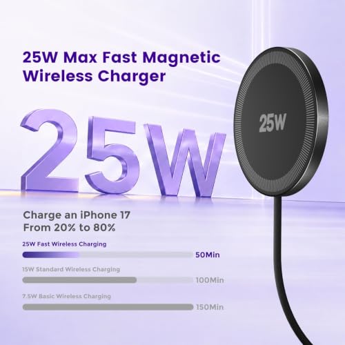 Image of MagSafe 25W Wireless Charger for Apple Magnetic Fast Charging Pad