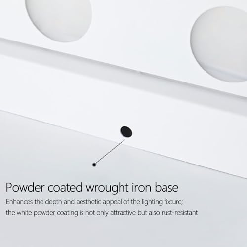 Luz de pared para baño y dormitorio de diseño minimalista largo 4