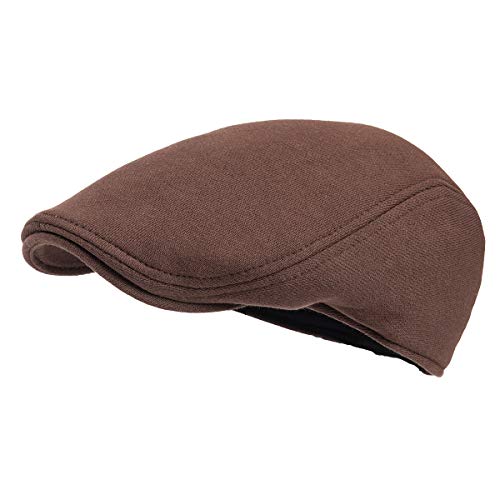 Men Cotton Newsboy Cap Soft Fit Cabbie Hat