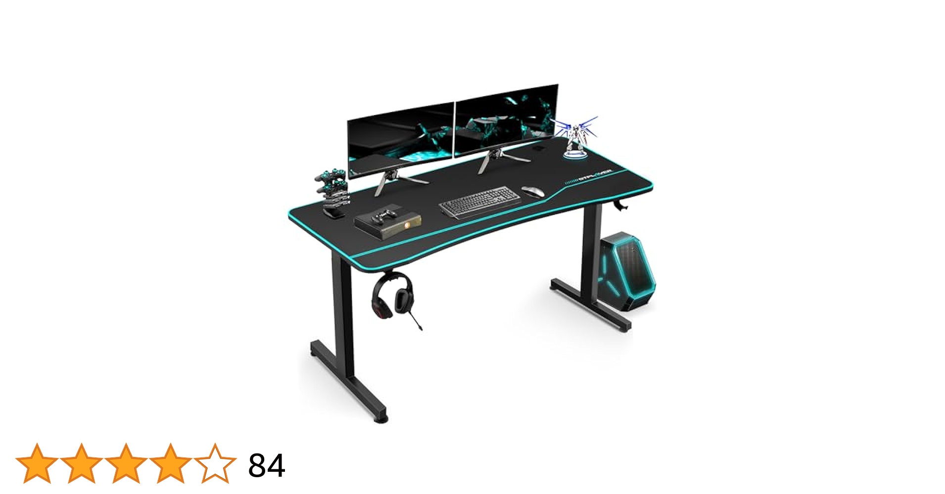 GTRACING ゲーミングデスク 幅140cm パソコンデスク　カーボン調 418hgf9r-sL.jpg_BO30,255,255,