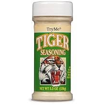 Try Me Tiger Seasoning for Meat Fish and Vegetables, 5.5oz Bottle Pack of 1