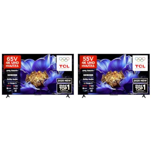 Amazon | 【2点セット【Amazon.co.jp限定】】TCL 65V型 テレビ 4K 液晶
