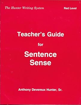 Hardcover Hunter Writing System, Red Level: Teacher's Guide for Sentence Sense Book