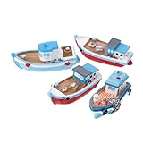 Harz-fischerboot- – kleine größe, bezauberndes aussehen, dies eine miniatur-requisite für gärten und kinderpuppenhäuser, bootsmodell.