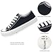 ANTLULU Womens Canvas Shoes Low Top and Lace up Fashion Casual Sneakers Black and White Classic