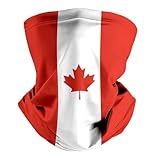 pmbvcgsy Fashion Neck Gaiter for Men Women,Canadian Flag Pattern Face Cover Mask Head Wrap Balaclava Multifunctional Scarf Bandana Headband for Gift