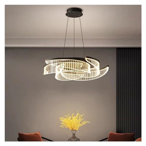 Lustre suspendu moderne dimmable avec télécommande pour salle à manger - 4