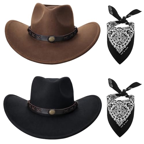 Chapeaux de cowboy en feutre indispensables pour compléter un déguisement de groupe