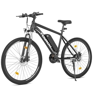 Touroll Elektrische Fiets, U1, Bereik van 65 tot 30 km, 36V 45 Nm Motor, 13Ah Verwijderbare Batterij, Elektrische Fiets Uitgerust met Voorvering (U1 29″)