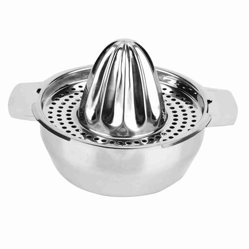 Generic Exprimidor de Frutas Manual Portátil de Acero Inoxidable para Uso Doméstico en la Cocina, 188 G, 5,2 X 5,2 X Pulgadas