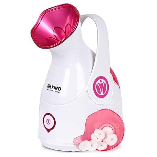 Olkino Steamer For Cold And Cough,Vaporizer Steamer For Face Steam,Steam Inhaler & Vaporizer Machine With Nano-Ionic Technology,Uv Steam Sterilization & 1 Year Warranty (Use Only Ro/Filter Water)-Pink
