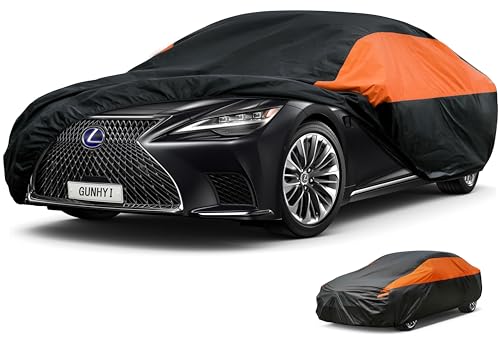 GUNHYI Lexus Car Cover Custom Fit Lexus LS LS400 LS430 LS460 LS500 LS600 Waterproof All Weather for Automobiles, Lightweight Full Exterior Cover Outdoor Sun UV Rain Dust Snow Wind Protection.