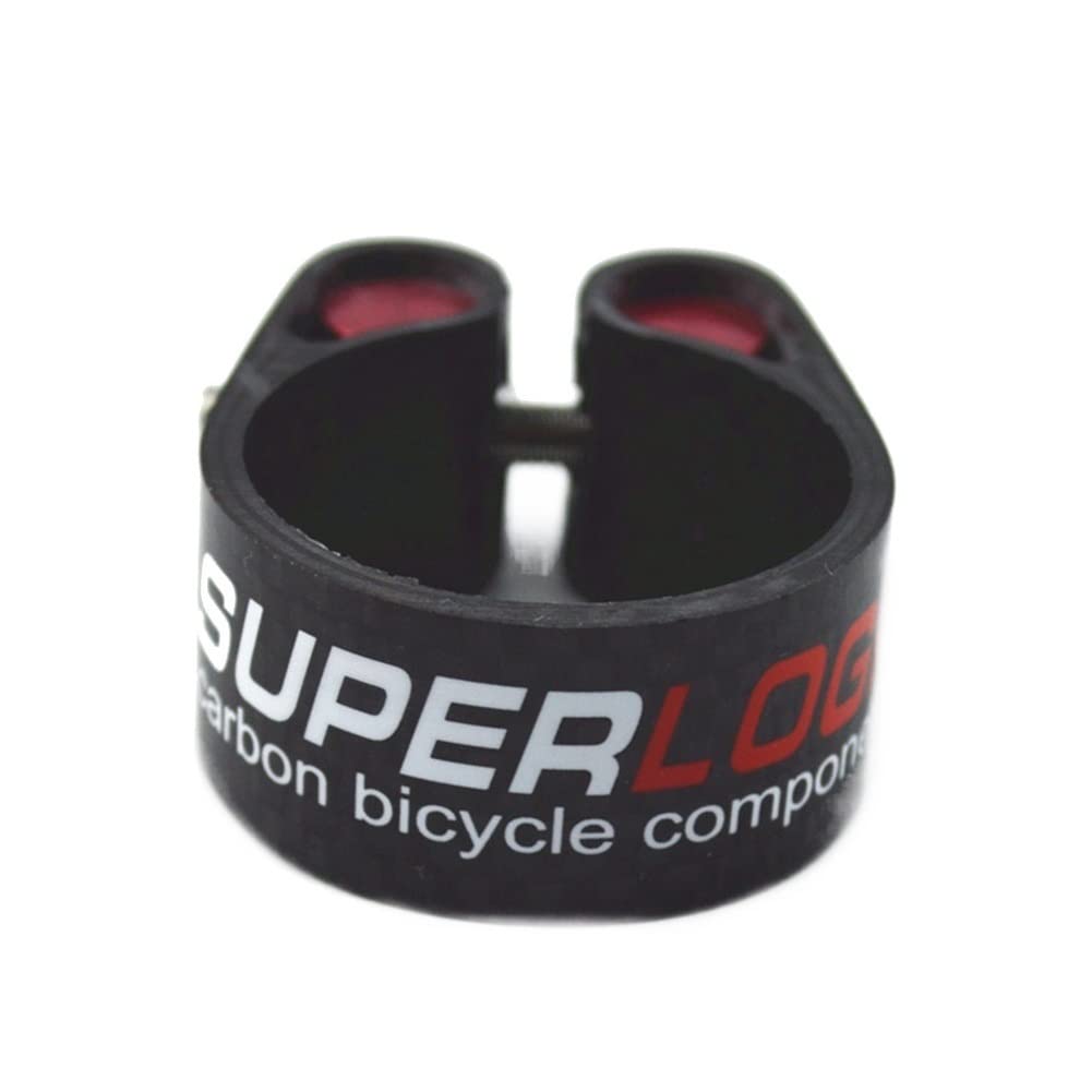 Bike Seat Clamp 27.2/30.8/31.6mm Bicycle Seatpost Clamp Carbon Fiber Parts for Mountain MTB Road Bike(27.2mm)