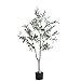 faux plant Fałszywa roślina oliwkowa, 150 cm / 5 stóp Sztuczna roślina Dekoracyjne Drzewo, Duży winylowy doniczkowy doniczkę Realistyczni Fałszywe plastikowe do Kryty Outdoor Decorative Planter