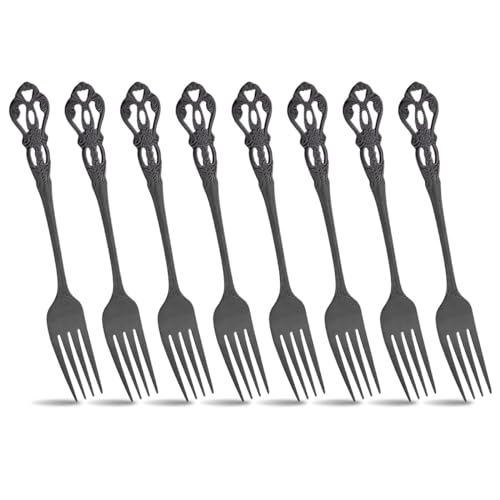 BRIIEC 8-Piece Vintage Dessert Fork Set 6.61