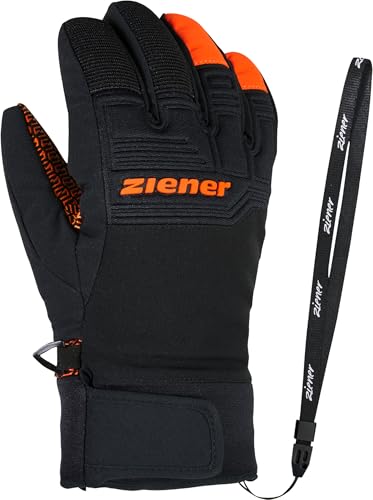 Foto von Ziener Kinder Ski-Handschuhe/Wintersport Wasserdicht Atmungsaktiv Trendig Primaloft LANUS AS, bright orange, 6