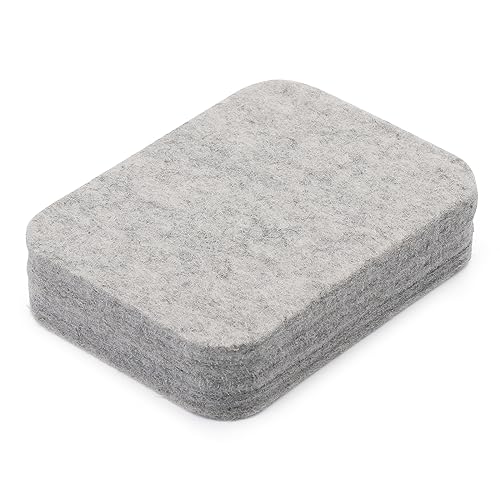 Mayboos Needle Felting Pad Grey Sponge Needle Felting Pad 4.52x3.34 Natural Wool Needled Felting Mat for Any Wool Felting Making