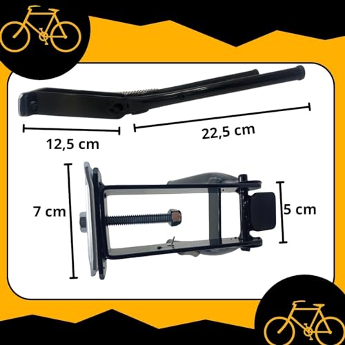 Cavalete Descanso Pé de Apoio Central Para Bicicleta Aro 24-26 Preto