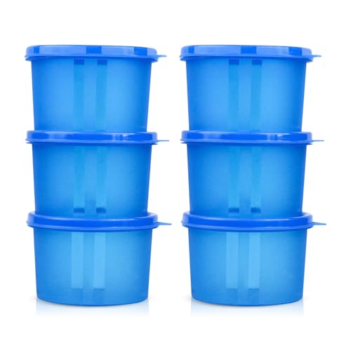 Image of Seama Flourax Airtight Food Storage Containers 550 ML (6 Pack) | BPA Free Food Grade Plastic | Leak Proof & Stackable Kitchen Storage Containers | Microwave & Dishwasher Safe Pantry Organizer