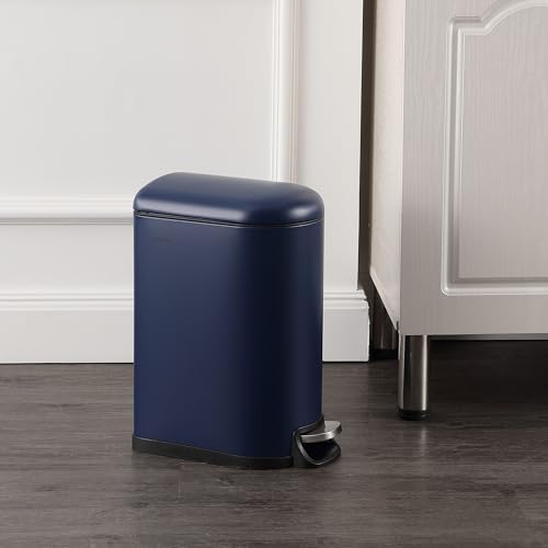 Happimess Roland Mini caneca de basura 2.6 gal azul miniatura 2