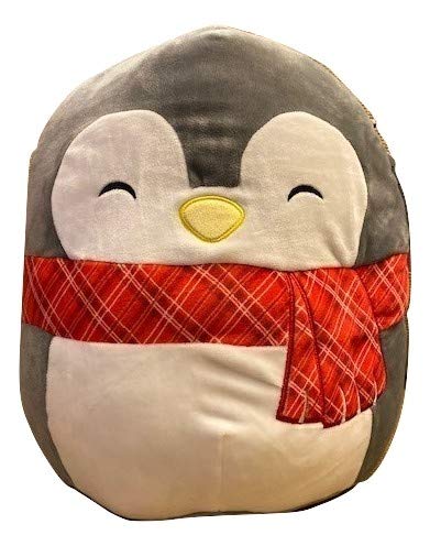 Squishmallow Kellytoy Christmas Squad 12 Inch Jen The Penguin (red Scarf)- Super Soft Plush Toy Animal Pillow Pal Buddy Holiday Stocking Stuffer