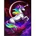 Produktbild DIY 5D Diamond Painting by Numbers Kit, 5D Diamant Painting Einhorn Complete Drill Flying Unicorn Animal Embroidery Cross Stitch Rhinestone Pictures Art Crafts Home Wall Decor 30 x 40 cm