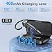 Bluetooth Headset, Wireless Bluetooth Earpiece With 400mAh Charging Case,150 Hours Talktime Hands Free Noise Canceling Headphones for iOS Android Cell Phone, Built-in Mic for Trucker, Office.