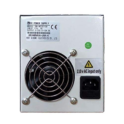 Adjustable DC Power Supply (0-30 V 0-5 A) Adjustable Switching Regulated Power Supply Digital,with Testing Leads US Power Cord Used for Spectrophotometer and lab Equipment Repair - Thumbnail 3