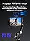 AOCHUAN Gimbal-Stabilisator für Smartphone, Gimbal mit KI-Vision-Sensor für Gesichtsverfolgung, iPhone-Gimbal mit kabellosem Laden für Vlog, kompatibel mit iPhone/Android-Smart AI XPro Schwarz
