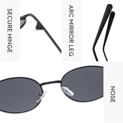 Men's Small Frame Metal Sunglasses Outdoor Women Shopping Commuter Sun Glasses4