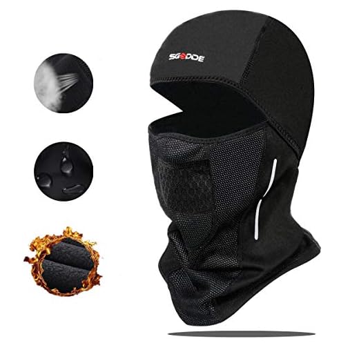 SGODDE Pasamontañas Moto Invierno, Balaclava Máscara, Mascarilla Térmica a Prueba de Viento Multifuncional para Proteger la Cara y el Cuello de Lesiones. Adecuado para Ciclismo, Moto, Hombre y Mujere.