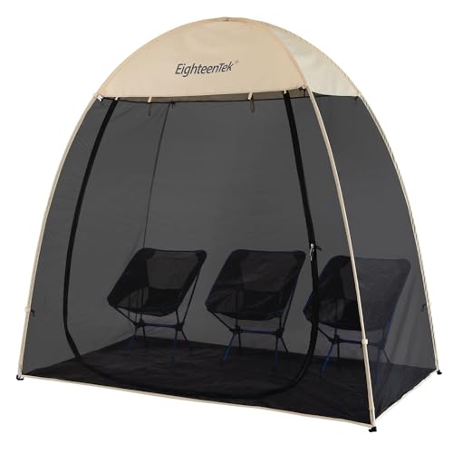 Eighteentek 9120#E4 Pod All Weather Sports Tent Shelter Screen House Room Pop Up Gazebo Outdoor Camping Canopy Tent Sun Shade Shelter Mesh Walls Not Waterproof 7'X4'X6.5'H Beige thumb #7