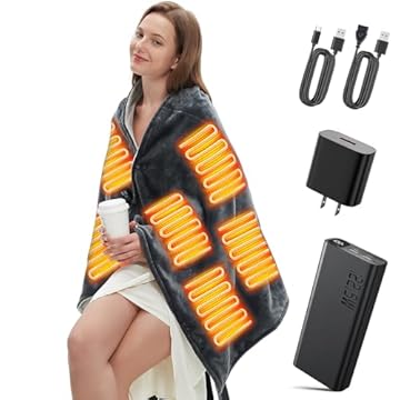 portable battery powered heated blanket