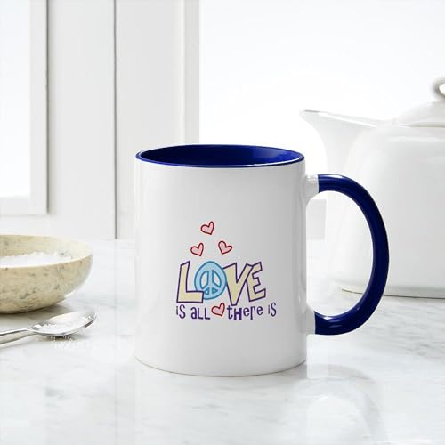 Taza de cerámica blanca 11 oz con interior color miniatura 6