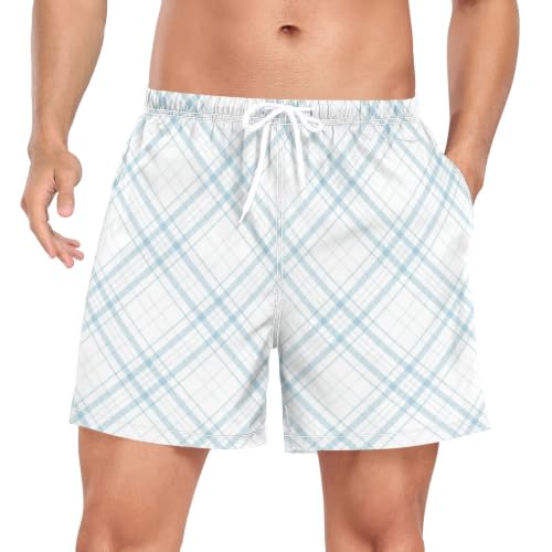 Pantalones cortos de natación de secado rápido con ajuste elástico masculino