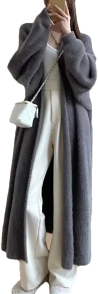 Knit Cardigans Sweater Women Autumn Winter Loose Soft Coat Long Knitted Jacket Cardigan Sweater.