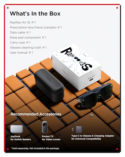 undefined RayNeo Air 3s AR/XR Glasses - 201'' 1200 Nits 120Hz HueView 2.0 Video Display Glasses, Smart Gaming Glasses for iPhone 16,15/Android/Mac/Switch 2/PS5/SteamDeck-3S-Silver の商品画像 9