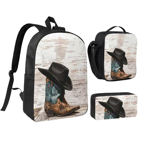 Sac à dos cowboy 3 en 1 qui organise fournitures et repas scolaires