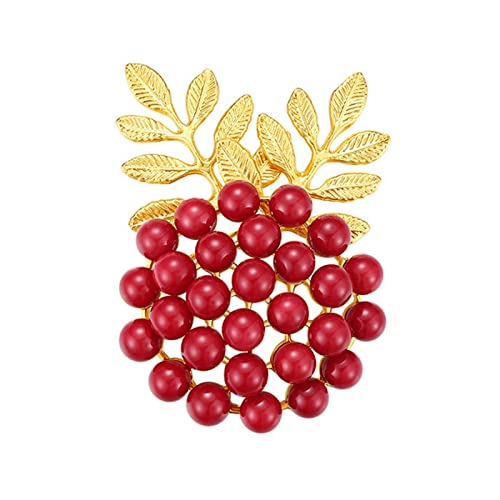 Broche rouge femme broches de Noël cadeau idéal banquet de fête