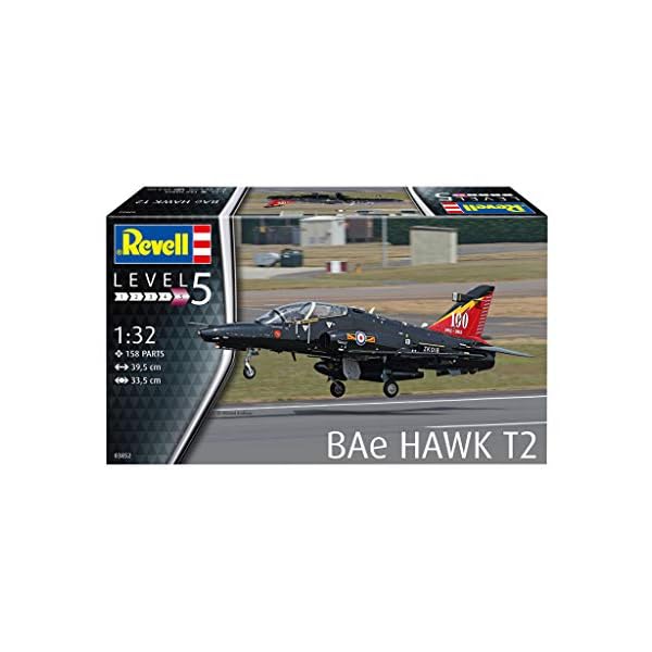 Revell 03852 BAe Hawk T2, Trainingsflugzeug der RAF, Flugzeugmodell 1:32, 39,5 cm originalgetreuer Modellbausatz für… – Bild 3