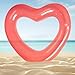 Kid Heart Pool Float,Kid Pool Floats, Water Fun Beach Party Toys for Kids，Birthday Scene Layout Props. （18 in, Transparent red
