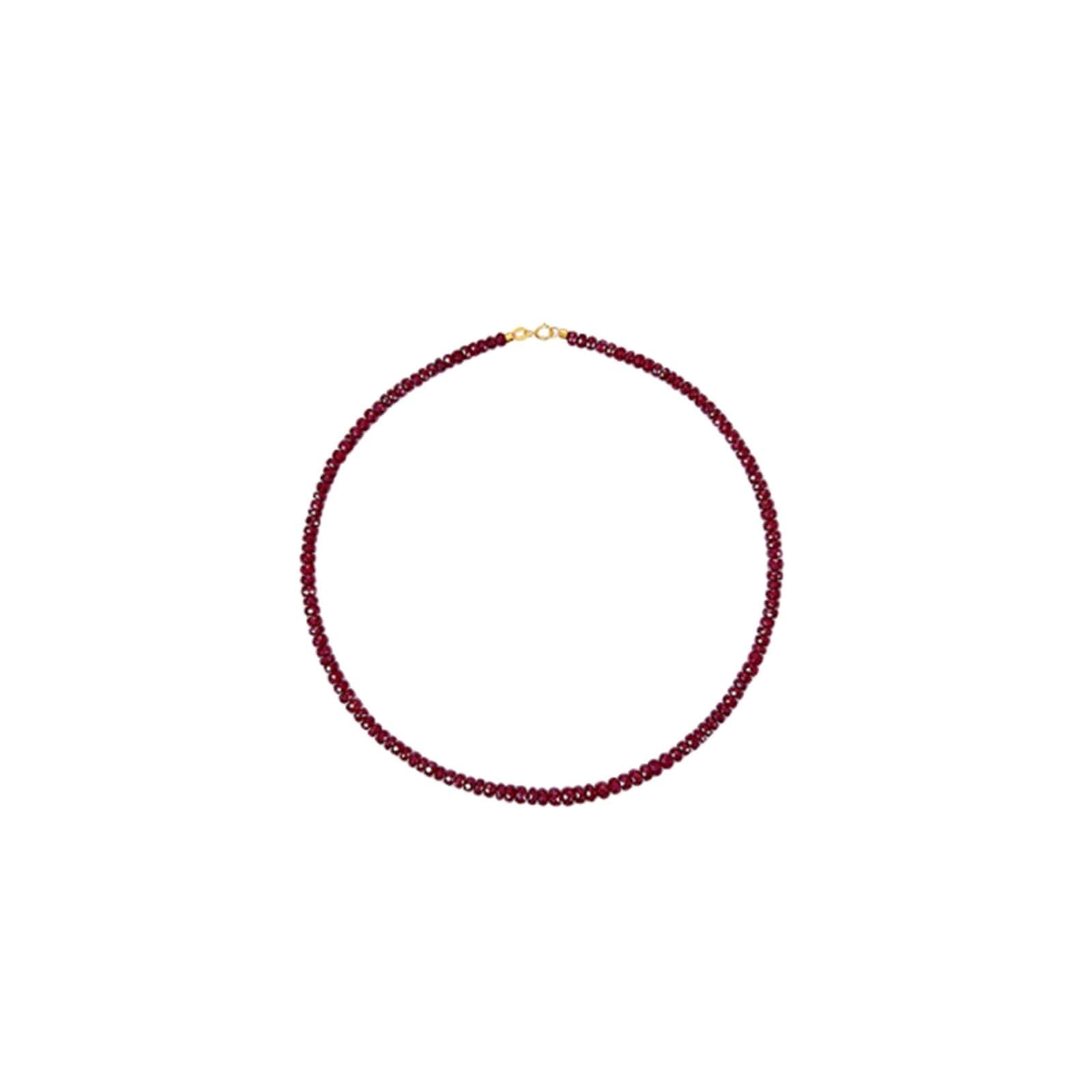 Pulseras de la amistad para adultos, oro amarillo de 9 quilates, 14 quilates, 18 quilates, rubí, rubí de 2,5 a 3,5 mm, pulseras de oro amarillo de 14 quilates para mujer