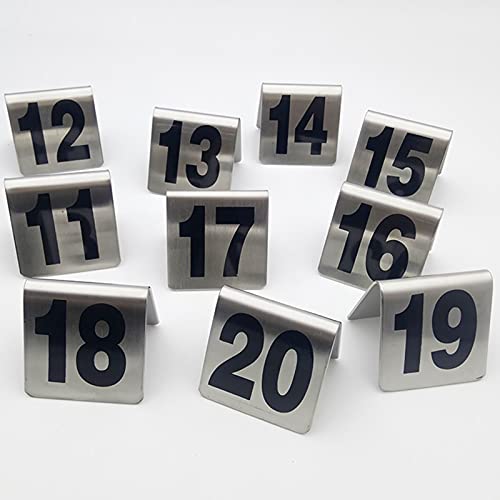 Placa de mesa de acero inoxidable para evitar errores de servicio en salas 4