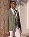 Mens Sport Coat Blazer Regular Fit Casual Suit Jacket Lightweight Business Sport Coats with Pockets Khaki L