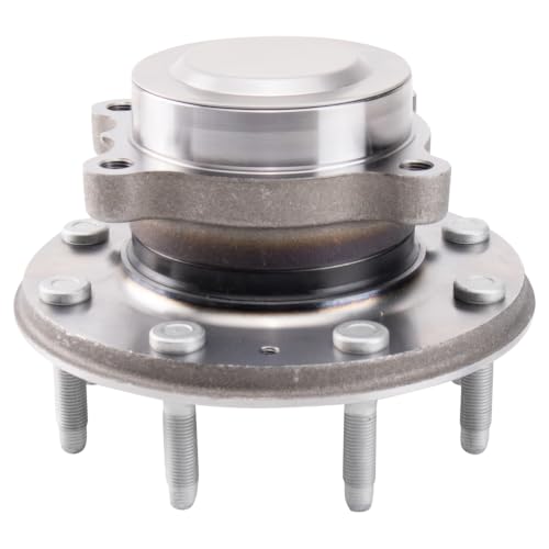Image of TRQ 2 Piece Front Wheel Bearing & Hub Assembly Set Compatible with 2020-2022 Chevrolet Silverado 2500 HD Silverado 3500 HD GMC Sierra 2500 HD Sierra 3500 HD
