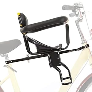 RibasuBB Kids Bike Seat, Front Mount Baby Bike Seat for Adult Bike, Universal Toddler Bike Seat, Kids Front Bike Seat…