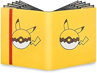 YINKE Case Binder Holder for Pokemon Card, PM TCG Card, Game Cards, Holds Up to 324 Cards with 18 Premium 9-Pocket Sleeves Page,Hard Organizer Carry Cover Storage (Pikachu Pixie Ball)