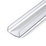 Outwater Plastics 100-Cl Clear 1' Rigid Vinyl Clear Plastic U-Channel/C-Channel 36 Inch Lengths...