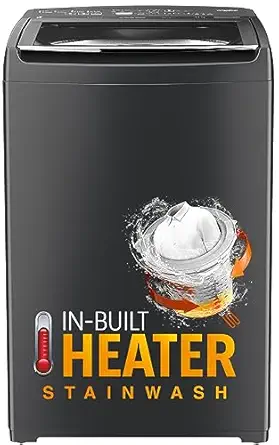 Whirlpool 7.5 Kg 5 Star Stainwash Pro Fully Automatic Top Load Washing Machine (Stainwash Pro H 7.5, Kg 5 Star with In-Built Heater), Grey