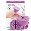 tweexy Craft Vinyl Weeding Scrap Collector Ring | Weeding Tools for Vinyl Heat Transfer, HTV Crafting & Adhesive Paper Sheets Holder | Portable Heat Press Accessories and Supplies (Lavender)
